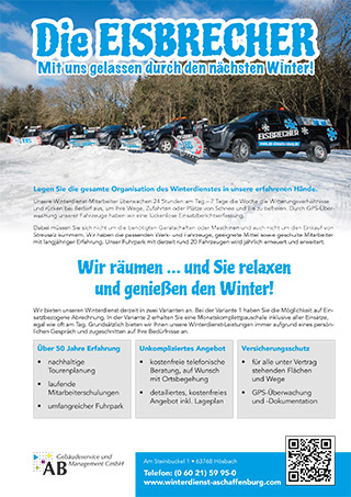 Winterdienst - Mit uns gelassen durch den Winter